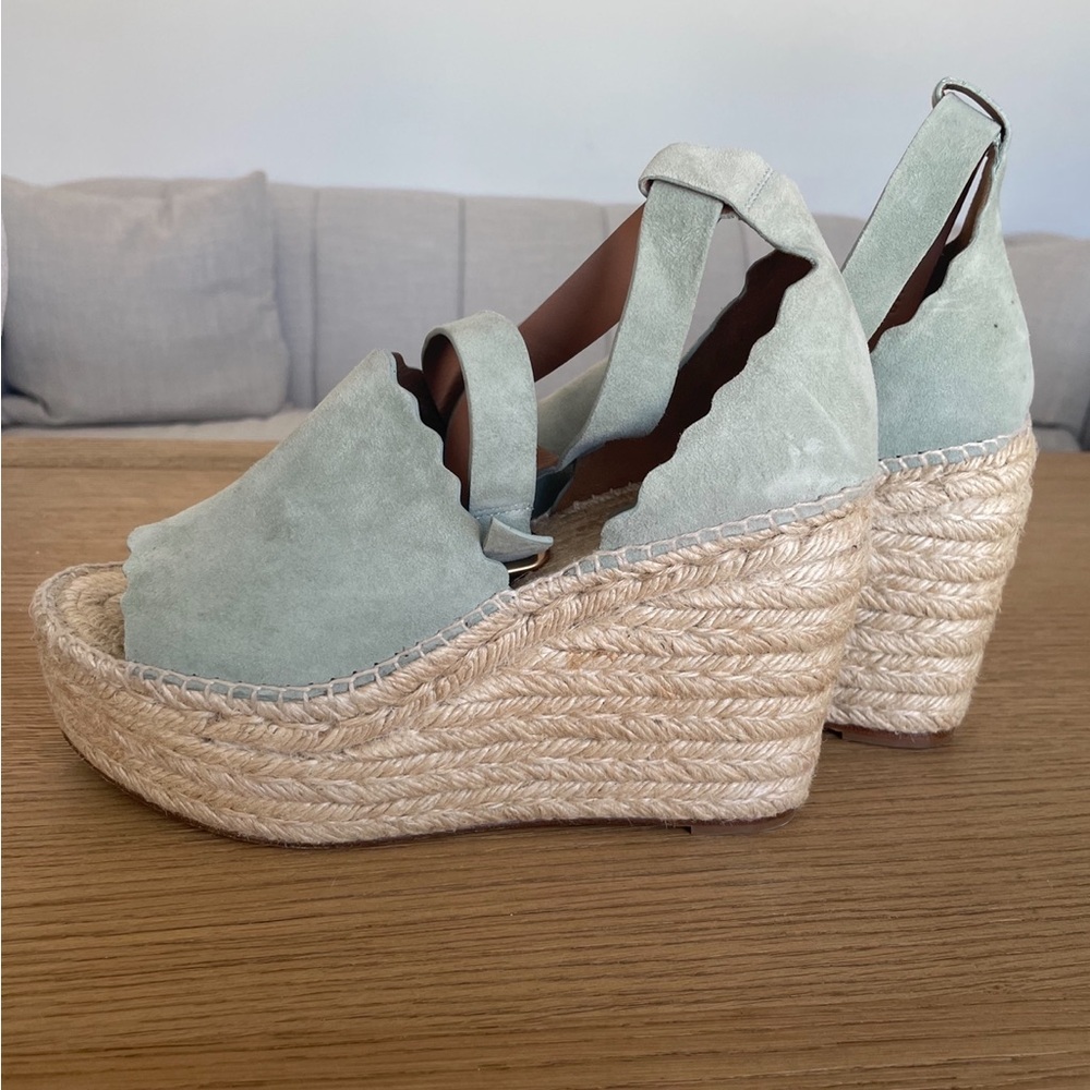Chlo Lauren Espadrille Wedges Size 10 - image 1